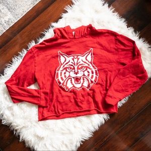 Victoria’s Secret Wildcat Cropped Sweatshirt Sz M